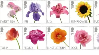 „Страстен градинар“. Силуетът на Крал Чарлз сред цветя замени Елизабет II на пощенски марки 