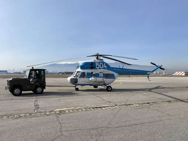Вертолет-ветеран МИ-2 ще служи за обучение на парамедици във ВВВУ „Георги Бенковски“