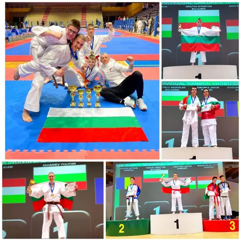 Четиримата каратеки от Чикара-ли с успешно представяне на Европейското първенство по шотокан