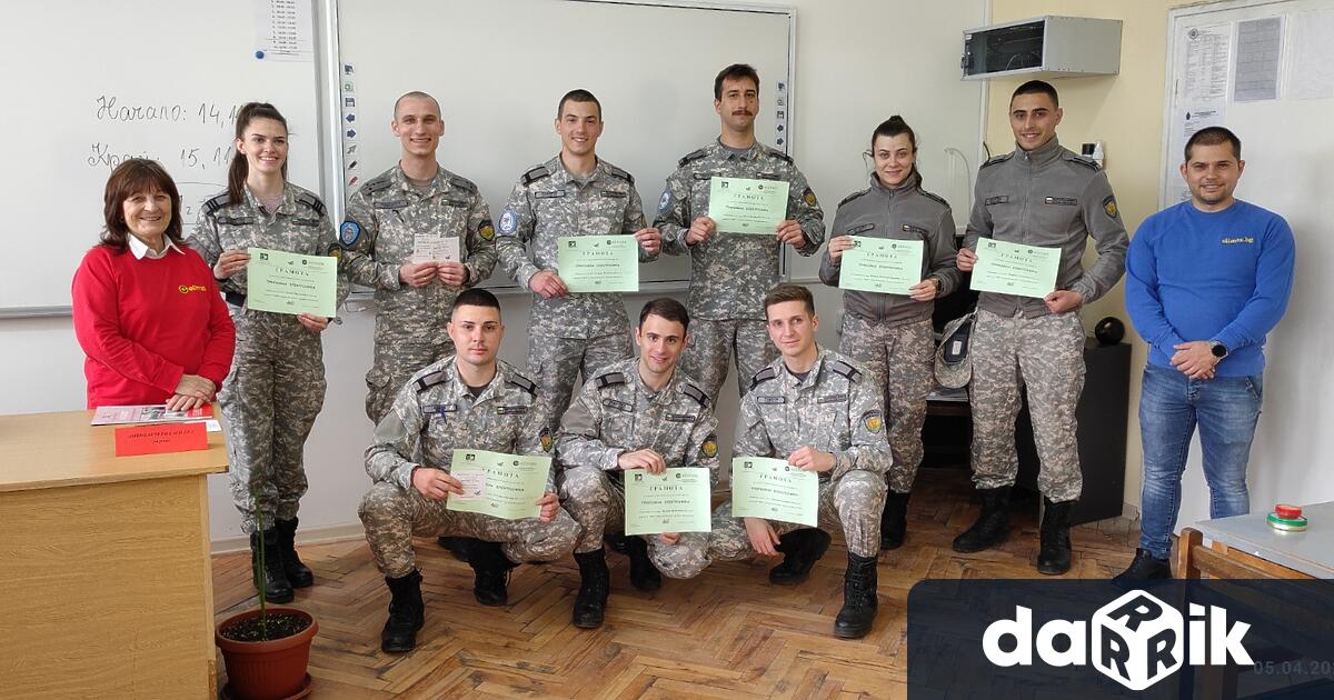 Осем курсанти от Висшето военновъздушно училище Георги Бенковски гр Долна