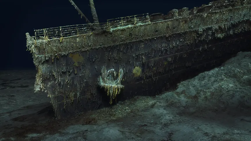 Нови 3D изображения показват потъналия Титаник (видео) 