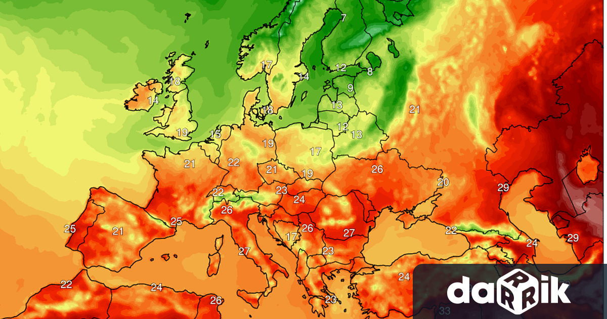 Средноденонощната температура в района на София за месец май е