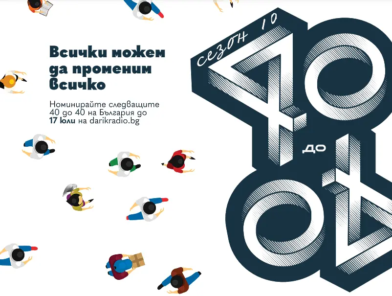 Започват номинациите на успешни българи до 40 години в десетото издание на „40 до 40“