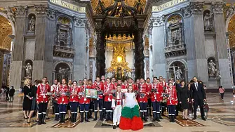 Посещение във Ватикана на 14 юни деца от Младежките гвардейски отряди