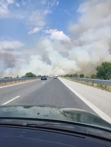 Два големи пожара край Пловдив