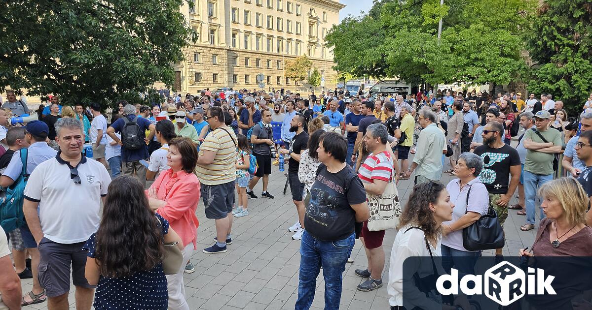 Два протеста се проведохапред президентството в София информира БТА Едната