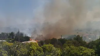 Нов пожар в Пловдив! Пламнаха сухи треви в Смирненски