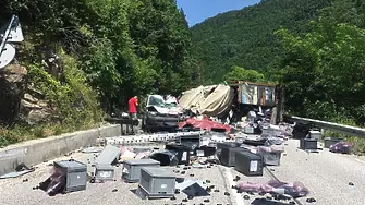 Заради катастрофа е спряно движението по пътя Смолян - Асеновград 