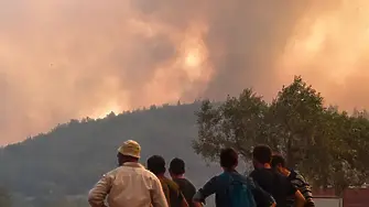 „Големи огнени топки“: Хиляди бягат от историческите гръцки пожари, докато пламъците бушуват близо до хотели (снимки)