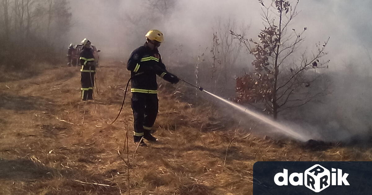 Заради голям пожар край село Оризари затварят пътя Пловдив Пещера