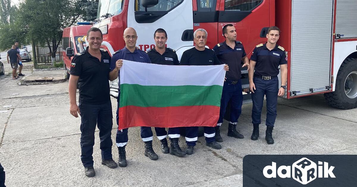Българският модул за наземно гасене на горски пожари който работеше