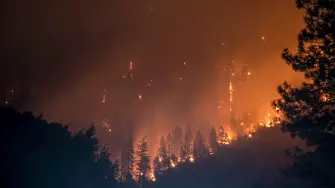 Евакуират цял град в Канада заради горските пожари (видео и снимки) 