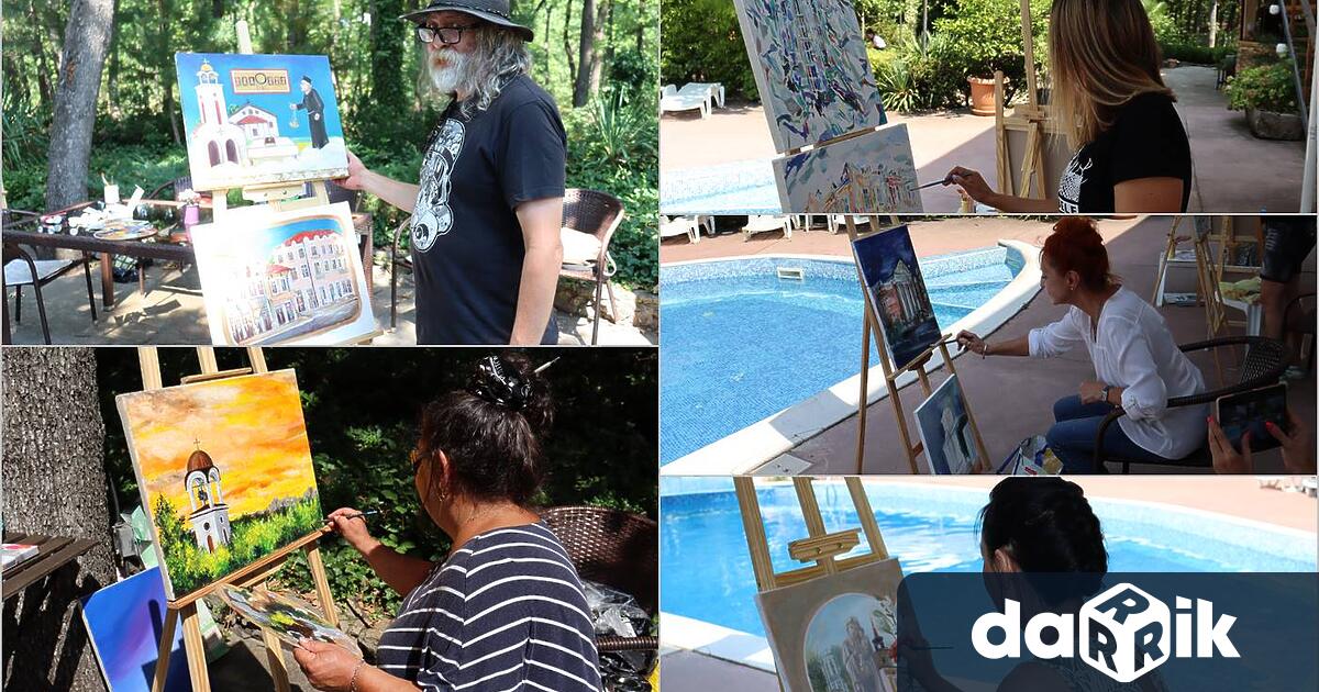 8 от най добрите български живописци рисуват в Хасково 4