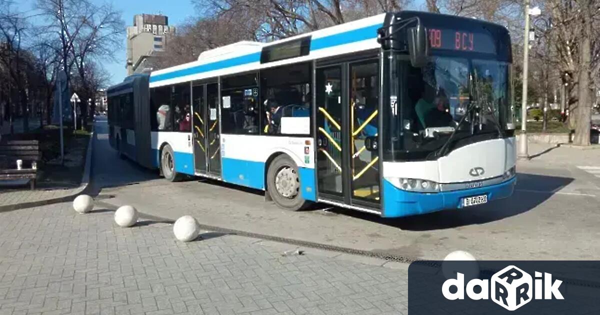 Обслужването на няколко автобусни линии движещи се по маршрут Варна