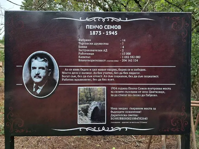 Кампания за съхраняване на моста, построен със средства на Пенчо Семов в село Съботковци