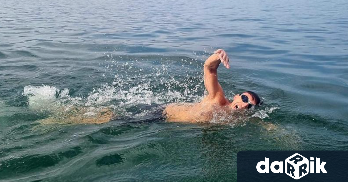 В началото на седмицата Кристиан Митрика преплува Галилейското езеро наричано