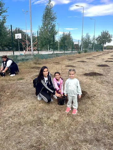 150 брезички бяха засадени до Спортния комплекс в град Левски 