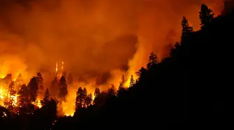 Голям пожар гори край Валенсия, евакуираха стотици (видео и снимки)