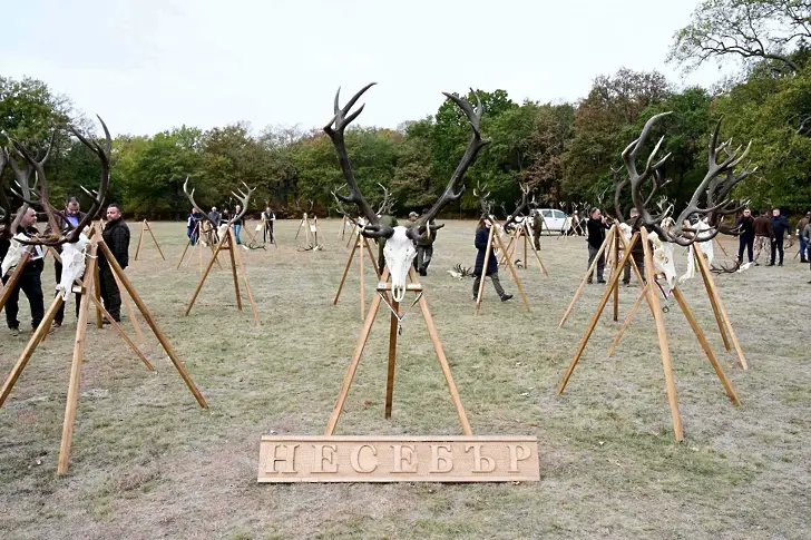 ЮИДП представи ловни трофеи от благороден елен на изложение в ДЛС Воден-Ири Хисар