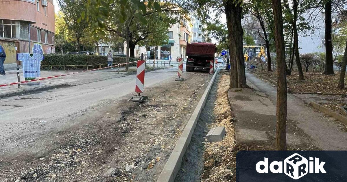 Продължават основните ремонти на ключови улици в Русе В момента