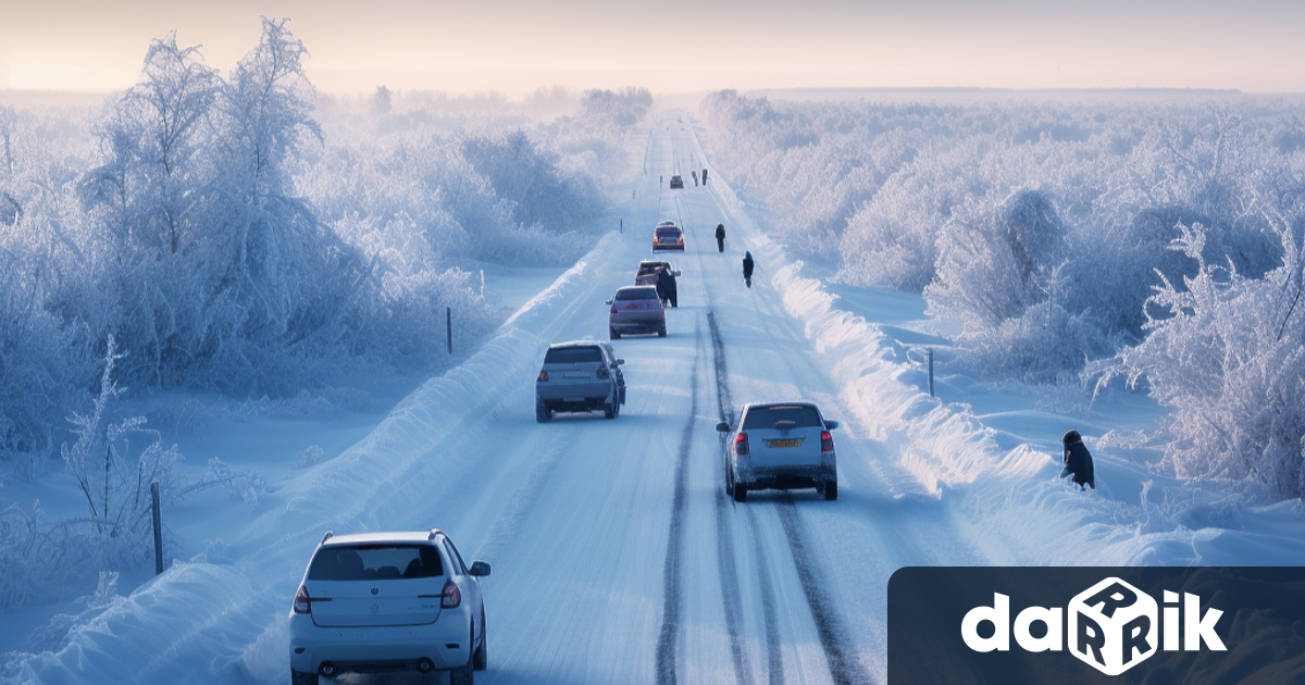 Най-тежка остава пътната обстановка в област Разград, където има снегонавявания