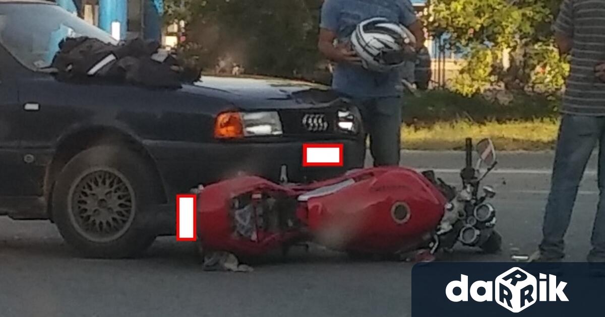 Тази сутрин мотоциклетист е пострадал при пътен инцидент в Плевен