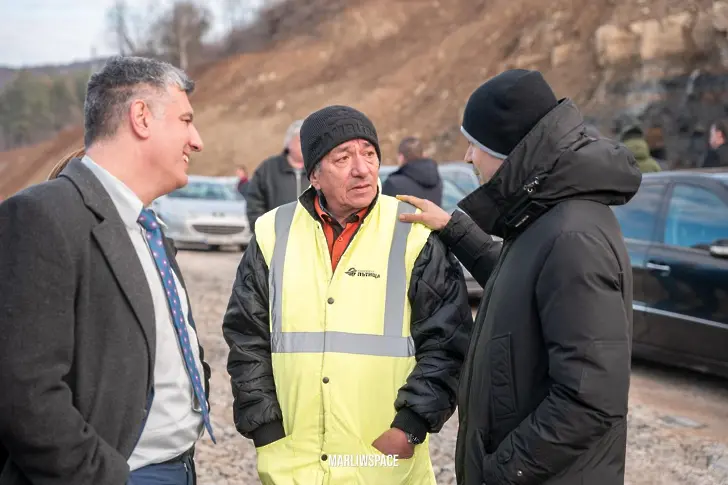 Министър Андрей Цеков направи инспекция на строителните дейности на участъка Ботевград - Мездра.