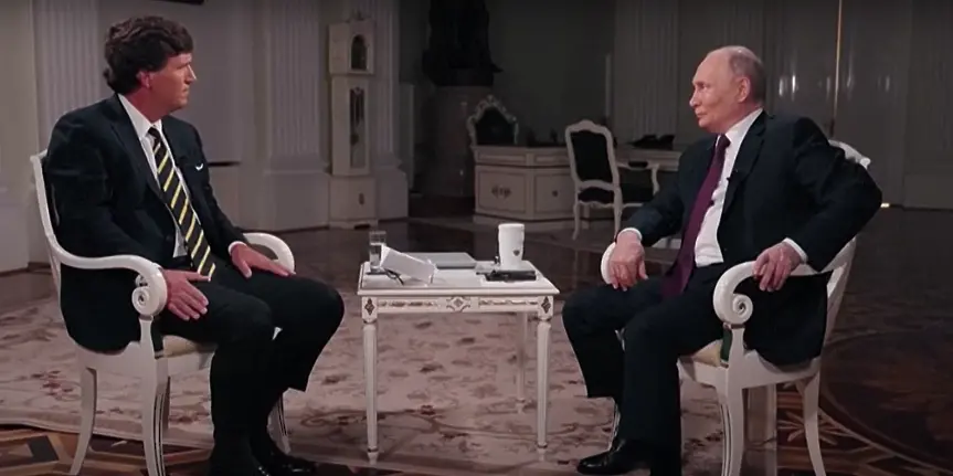 Путин пред Тъкър Карлсън: Русия е готова за диалог със Запада