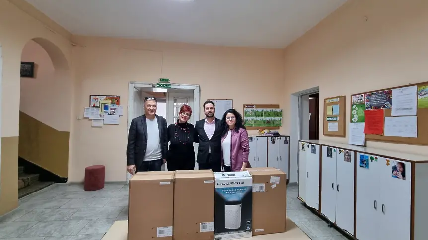 Ротари клуб Плевен Центрум дари пречистватели на въздух на Детска градина „Слънце”
