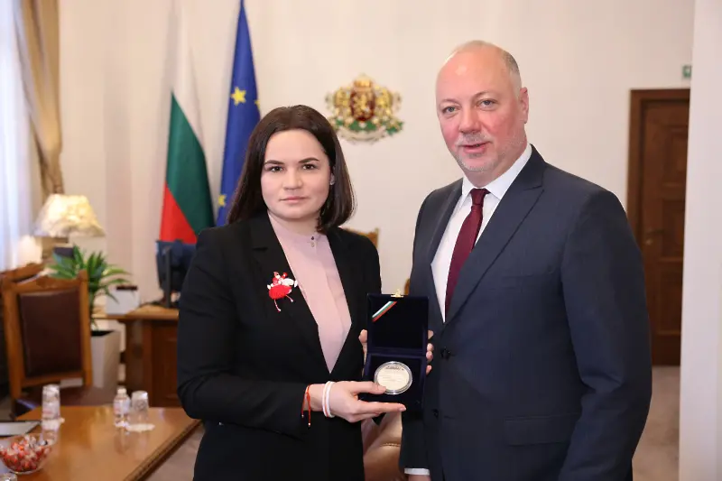 Лидерът на беларуската опозиция призова България да помага на страната ѝ и на Украйна