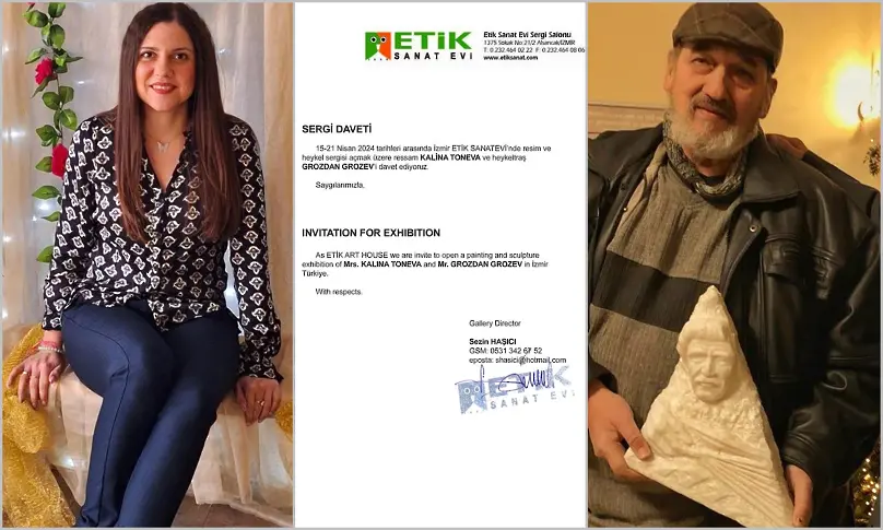 Гроздан Грозев и Калина Дечкова с изложба в Измир