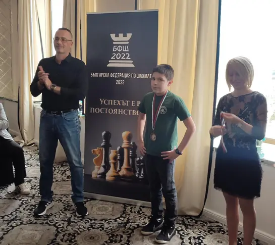 Габровският състезател по шахмат Йоан Велчев стана трети в България на Държавното първенство