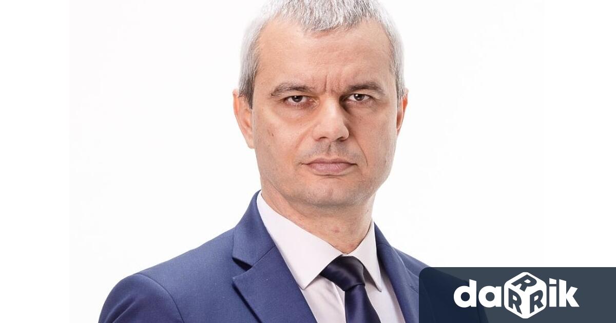 Председателят на Възраждане Костадин Костадинов е водач на листата на