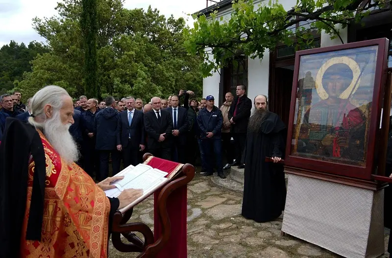  Главчев и българаската делегация присъстваха на празника на манастира „Св. Георги Зограф“ в Света гора