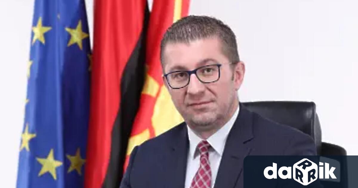 Християн Мицкоски, лидерът на ВМРО-ДПМНЕ, която постигна убедителна победа на