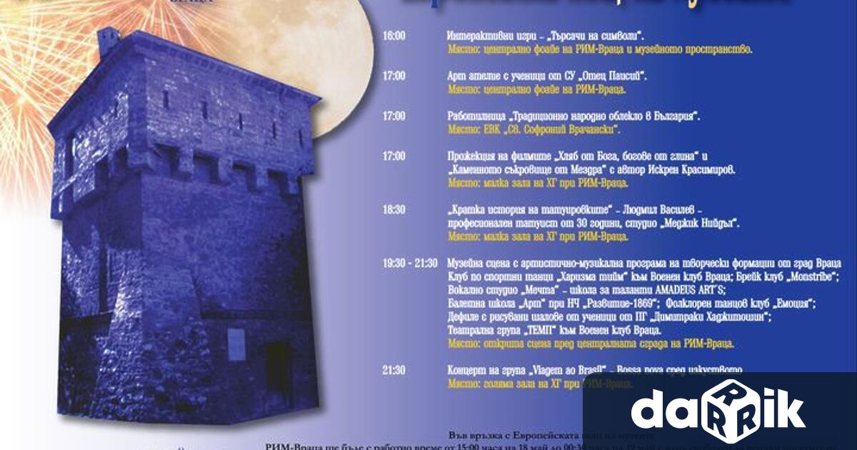На 18 май в РИМ Враца ще се проведе традиционната Европейска