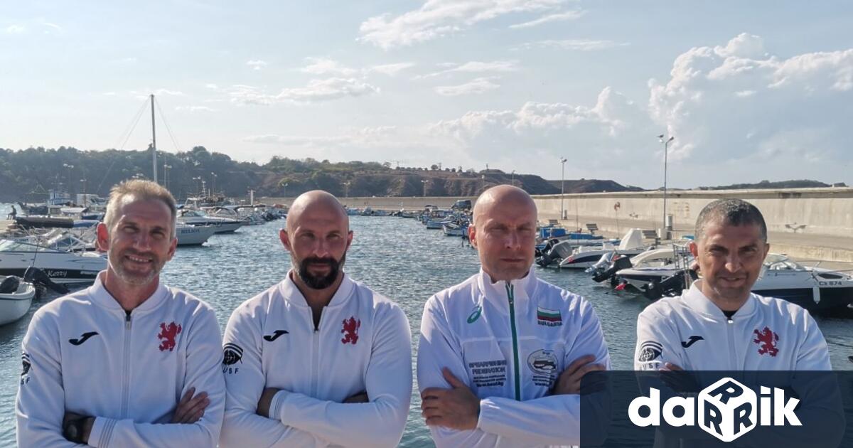 Националният отбор по подводен риболов с капитан Валентин Люцканов от