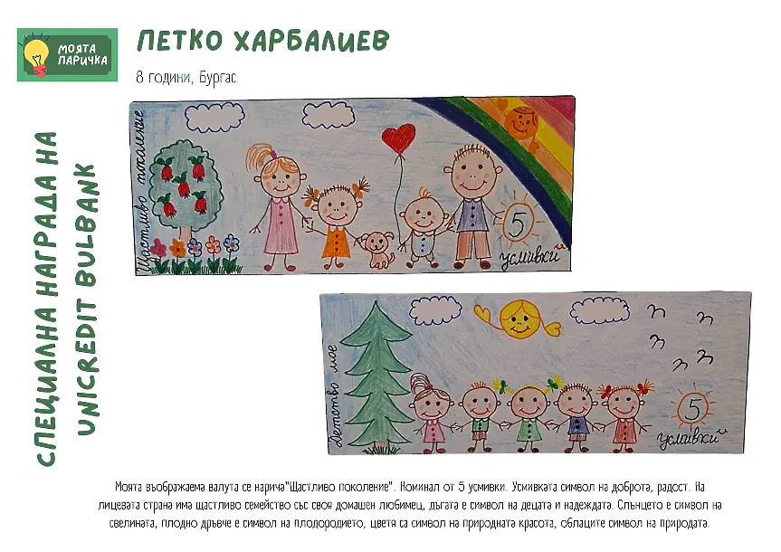  Как ще наподобяват парите, в случай че бяха направени от деца? 