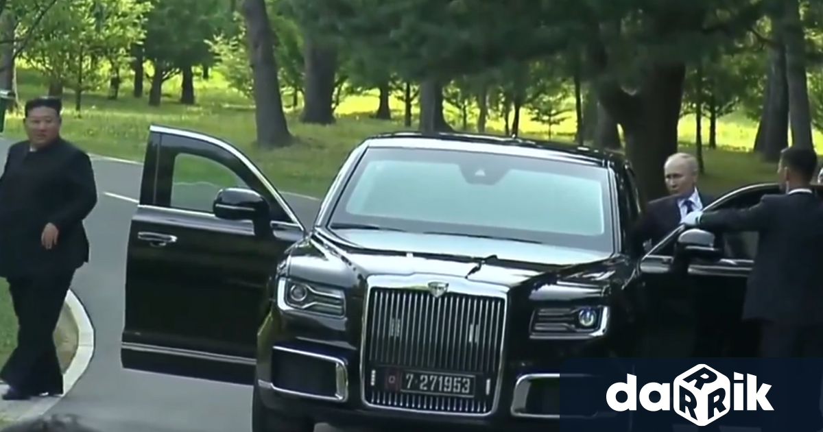 Руският президент Владимир Путин подарина севернокорейския лидерКим Чен ун лимузина Aurus