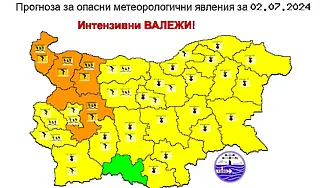 Жълт код за Варна във вторник заради горещини