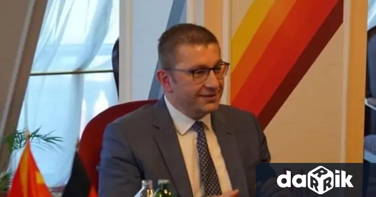 Северномакедонският премиер и лидерна ВМРО ДПМНЕ Християн Мицкоски с остър