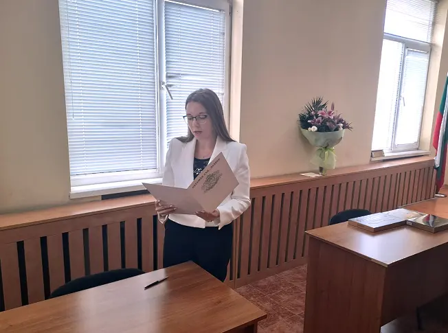 Нов младши съдия встъпи в длъжност в Окръжен съд - Плевен