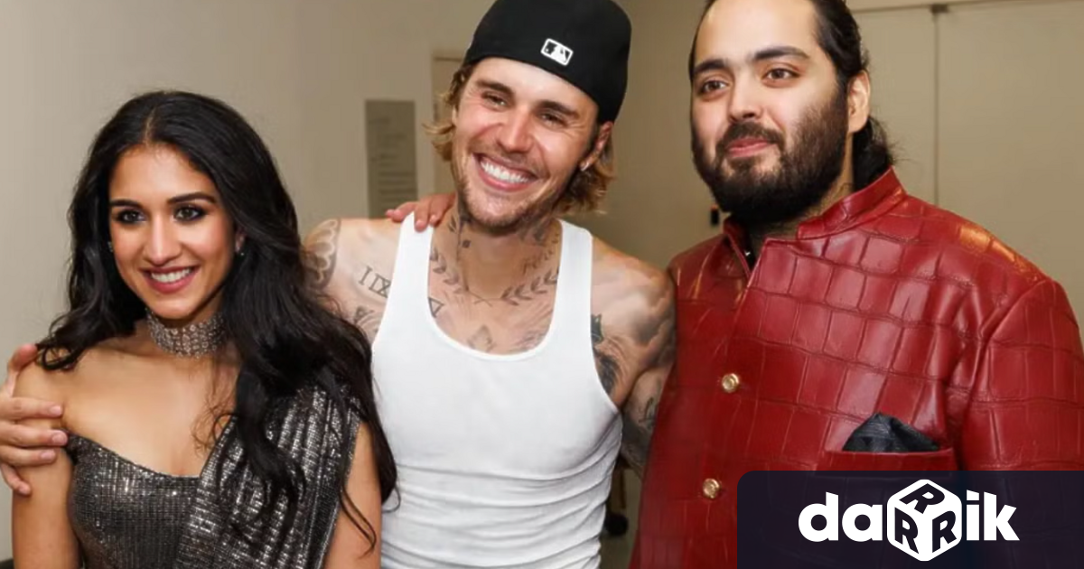 Поп сензацията Джъстин Бийбърпя напредсватбено тържествовМумбай Индия Пищните тържества бяха