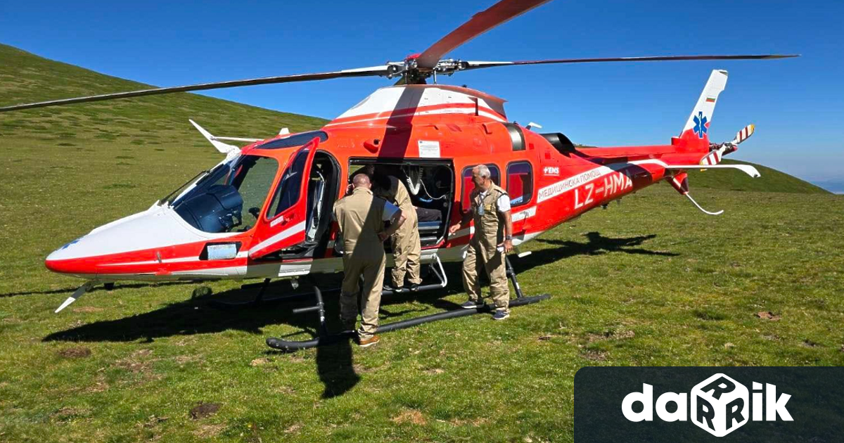 Въздушната ни линейкаизвърши успешно първата мисия за планинско спасяване на