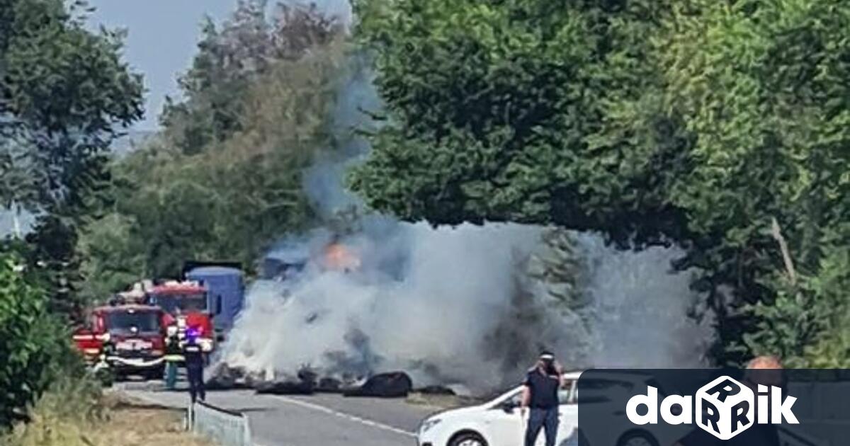Камион се запали край Варна Инцидентът е станал днес около