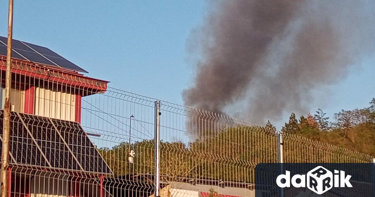 Вчера огъня около старата телевизионна кула в Русе засегна и