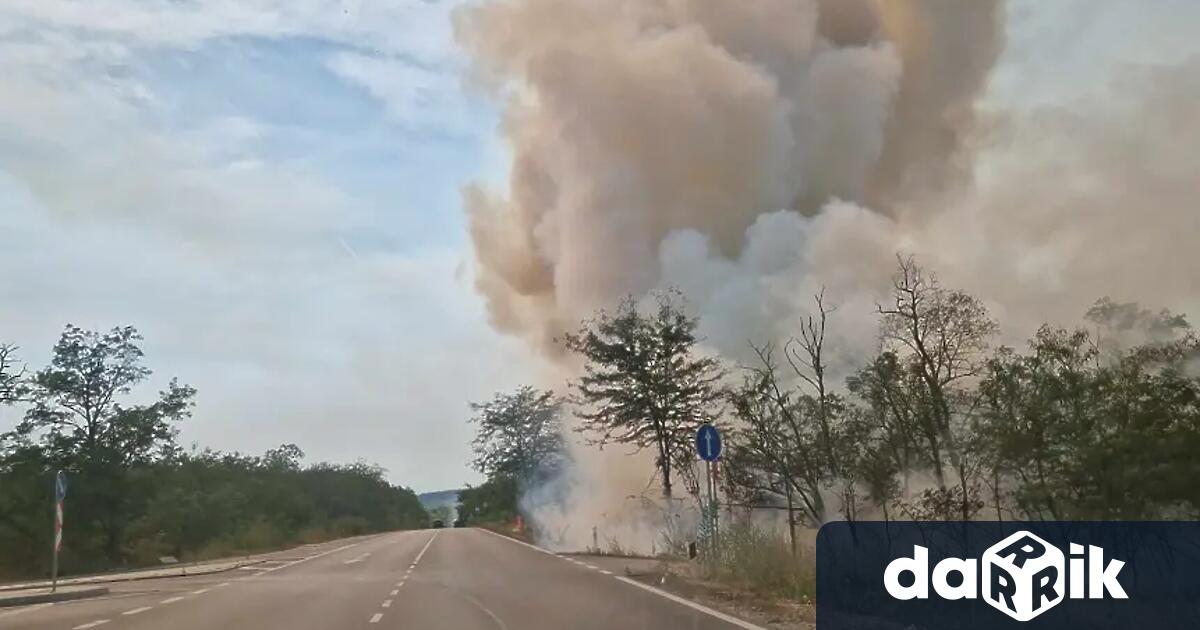 Продължават да тлеят огнища на пожари край Варна През нощта