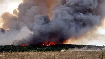 Голям пожар застраши три населени места в Пазарджишко