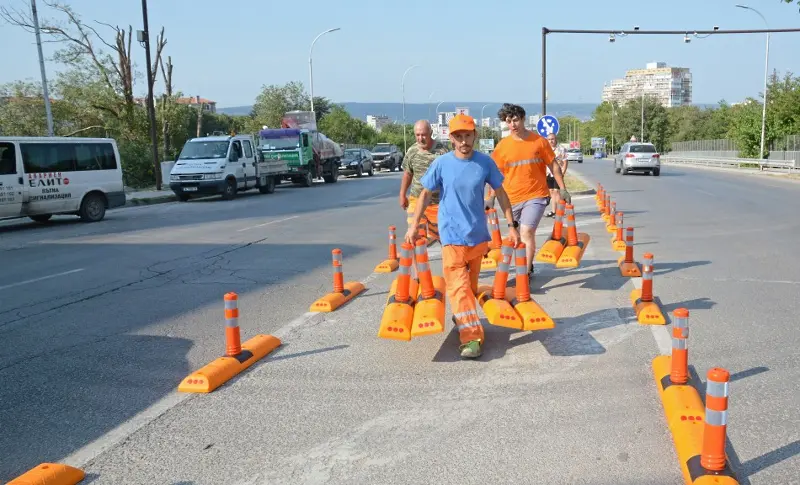 Слагат ограничители на пътя за варненския квартал „Виница”