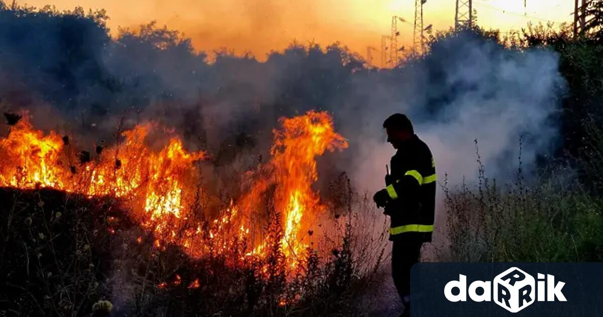 Огънят на българо гръцката граница продължава да бушува Пожарът се развива